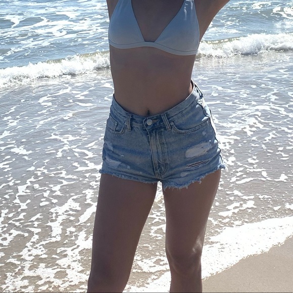 ZARA DENIM SHORTS - Picture 3 of 4